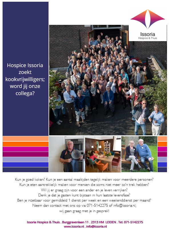 Oproep kookvrijwilligers